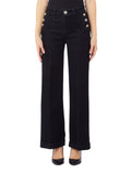 Liu Jo Jeans a Zampa Donna UF5090D0264 Den.black Sound Wash - Nero