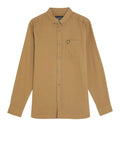 Lyle & Scott Camicia Casual Plain Flannel Uomo LW1920V Tigers Eye - Marrone