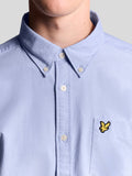 Lyle & Scott Camicia Casual Plain Oxford Uomo LW2112V Riviera - Celeste