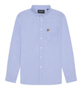 Lyle & Scott Camicia Casual Plain Oxford Uomo LW2112V Riviera - Celeste
