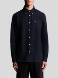 Lyle & Scott Camicia Casual Plain Oxford Uomo LW2112V Dark Navy - Blu