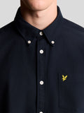 Lyle & Scott Camicia Casual Plain Oxford Uomo LW2112V Dark Navy - Blu