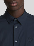 Lyle & Scott Camicia Classica Tonal Easy Care Poplin Uomo LW2113TON Dark Navy - Blu