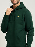 Lyle & Scott Felpa Cappuccio Uomo ML1139V Dark Green - Verde