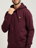 Lyle & Scott Felpa Cappuccio Uomo ML1139V Burgundy - Bordeaux