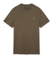 lyle scott t shirt plain uomo ts400vog olive verde 161150122