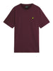 lyle scott t shirt uomo ts400vog burgundy bordeaux 163506817