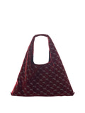 Manila Grace Borsa a Tracolla Velvet Sac Donna B828PU Burgundy - Bordeaux
