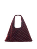 manila grace borsa a tracolla velvet sac donna b828pu burgundy bordeaux 166632215