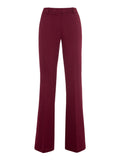 Manila Grace Pantalone Zampa Donna P161VU Burgundy - Bordeaux