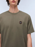 Napapijri T-shirt Badge Uomo NP0A8949 Tea Leaf G0a - Verde