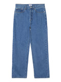 Obey Jeans Wide Uomo 142010109 Medium Stone Wash Light Indigo - Denim