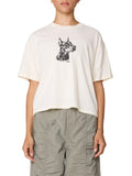 Obey T-shirt Dobermann Donna 268072686 Unbleached - Bianco