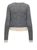 Only Cardigan Donna 15350851 Medium Grey Melange Birch Cont - Grigio