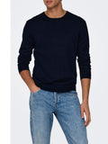 Only e Sons Pullover Uomo 22020088 Dark Navy - Blu