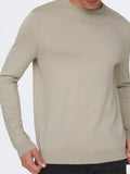 Only e Sons Pullover Uomo 22020088 Silver Lining - Avorio