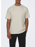 Only e Sons T-shirt Uomo 22022532 Silver Lining - Avorio