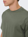 Only e Sons T-shirt Uomo 22022532 Castor Gray - Grigio