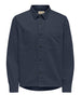 only e sons camicia casual uomo 22034293 blu 163244935