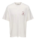 Only e Sons T-shirt Uomo 22035561 Gardenia Apple Basket - Bianco
