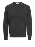 Only e Sons Maglione Uomo 22035795 Dark Grey Melange - Grigio