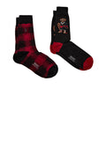 Ralph Lauren Calzini Holiday Bear 2 Pack Uomo 449P04711 Multi - Multicolore