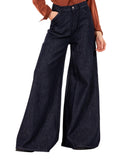 Roy Rogers Jeans Wide Utility Pant Woman Donna RND90158D7050021 - Denim