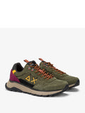 Sun68 Sneakers Fire & Camping Uomo Z45130 Militare Scuro - Verde