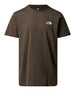 the north face t shirt simple dome uomo nf0a87ng new taupe green verde 163431542