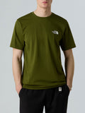 The North Face T-shirt Simple Dome Uomo NF0A87NG Woodland Green - Verde