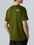 The North Face T-shirt Simple Dome Uomo NF0A87NG Woodland Green - Verde