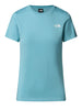 the north face t shirt donna nf0a87nh blue eclipse turchese 169852564