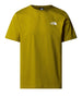 the north face t shirt uomo nf0a87np deep dijon wood verde 161064991