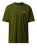 the north face t shirt uomo nf0a87nr woodland green verde 162111767