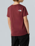 The North Face T-shirt Simple Dome da Bambino NF0A87T4 Sumac - Bordeaux