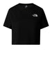 the north face t shirt cropped donna nf0a87u4 nero 164487391