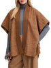 twin set poncho donna 252to5420 alpaca marrone 166416778