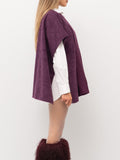 Twin Set Poncho Donna 252TO5420 Purple Eden - Viola