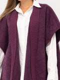Twin Set Poncho Donna 252TO5420 Purple Eden - Viola