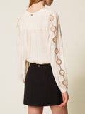Twin Set Blusa Donna 252TP2151 Parchment - Avorio