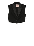 Twin Set Gilet Donna 252TT2122 - Nero