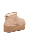 Ugg Stivaletto Stivale Ultra Mini Platform Donna 1135092 Sand - Avorio