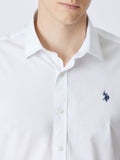 U.S. Polo Assn. Camicia Classica Slim Fit Uomo 2104029-0000168 - Bianco