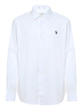 U.S. Polo Assn. Camicia Classica Slim Fit Uomo 2104029-0000168 - Bianco