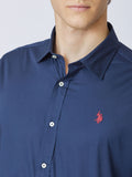 U.S. Polo Assn. Camicia Classica Slim Fit Uomo 2104029-0000168 - Blu