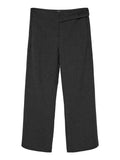 Vero Moda Pantalone Straight Donna 10333960 Dark Grey Melange As Offer Sam - Grigio