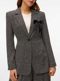 Vero Moda Blazer Donna 10336081 Black Salt And Pepper - Nero