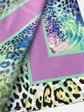 4Giveness Telo Mare Patch Animalier Donna ACTE5792 Var. Unica - Multicolore