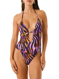 4Giveness Costume Intero Hypnotic Zebra Donna BWIN5883 Var. Unica - Multicolore