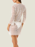 4Giveness Vestito Mare Macrame Donna CUAC6105 - Bianco